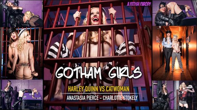 "Gotham Girls: Harley Quinn vs Catwoman" from Anastasia Pierce