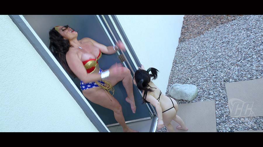 Wonder Woman vs. Tiny Terror" from Christina Carter.
