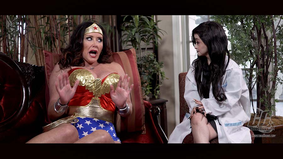 Wonder Woman vs Tiny Terror 3" from Christina Carter.